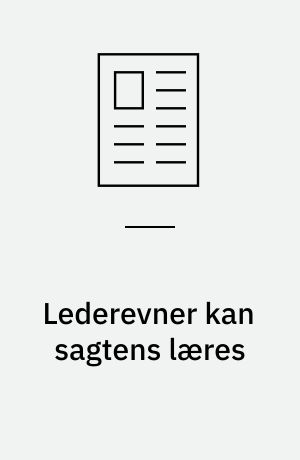 Lederevner kan sagtens læres