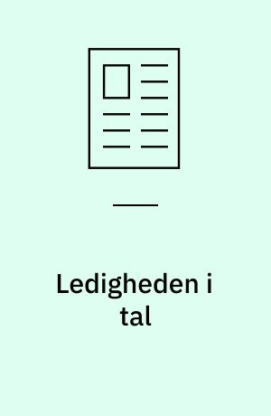 Ledigheden i tal