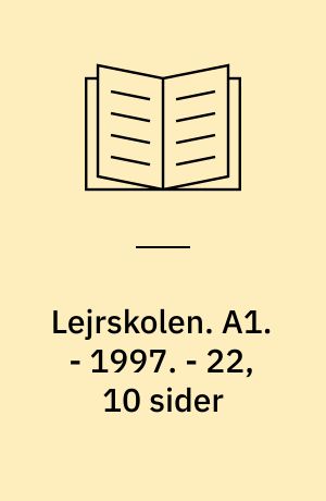 Lejrskolen. Bind A1