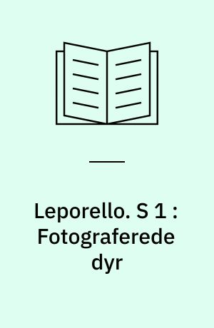 Leporello. S 1 : Fotograferede dyr : Pegebog med spiralryg