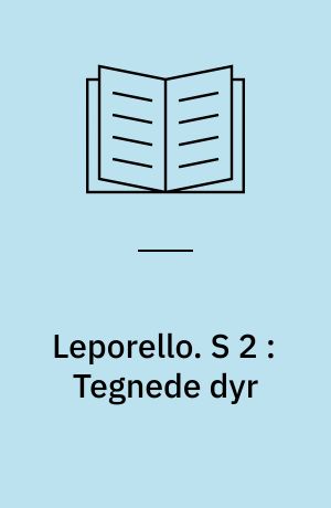 Leporello. S 2 : Tegnede dyr : Pegebog med spiralryg