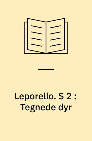Leporello. S 2 : Tegnede dyr : Pegebog med spiralryg