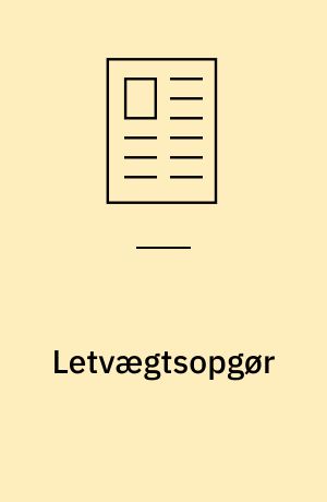 Letvægtsopgør