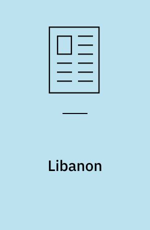 Libanon : muligheder for en arabisk vækkelse?