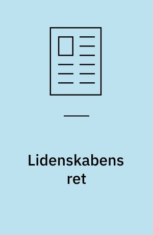 Lidenskabens ret