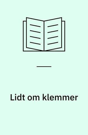 Lidt om klemmer