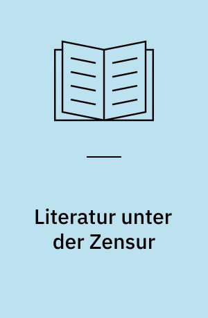 Literatur unter der Zensur : die politische Lyrik des Vormärz