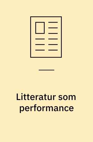 Litteratur som performance