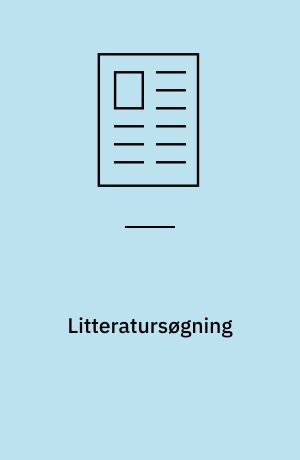 Litteratursøgning