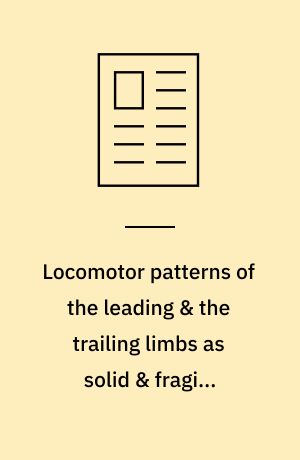 Locomotor patterns of the leading & the trailing limbs as solid & fragile obstacles are stepped over: some insights into the role of vision during locomotion