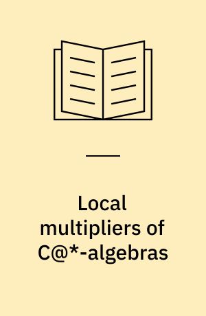 Local multipliers of C@*-algebras
