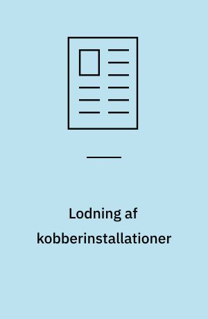 Lodning af kobberinstallationer