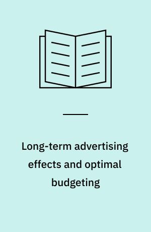 Long-term advertising effects and optimal budgeting
