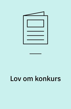 Lov om konkurs