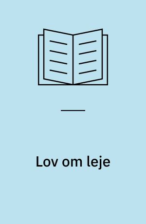 Lov om leje