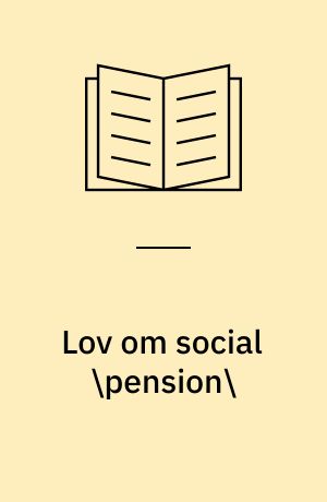 Lov om social \pension\