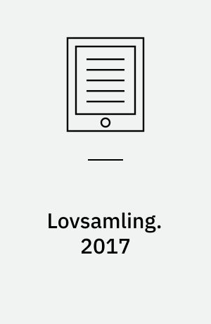 Lovsamling : erhvervsret. 2017