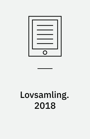 Lovsamling : erhvervsret. 2018