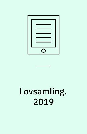 Lovsamling : erhvervsret. 2019