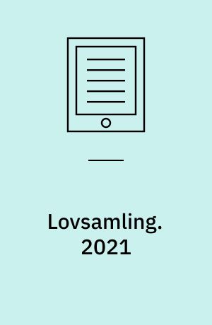 Lovsamling : erhvervsret. 2021