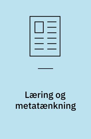 Læring og metatænkning
