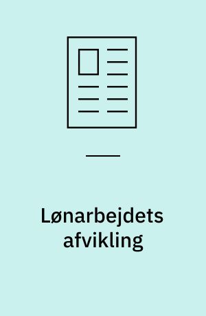 Lønarbejdets afvikling