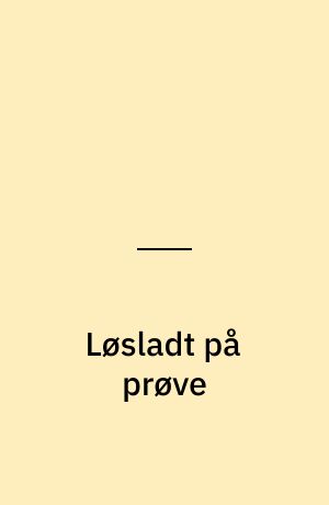 Løsladt på prøve