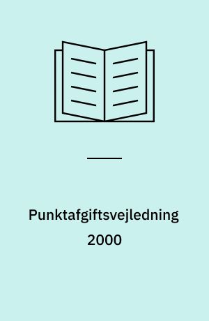 Punktafgiftsvejledning 2000
