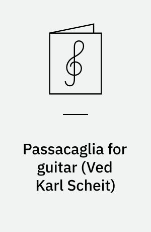 Passacaglia for guitar