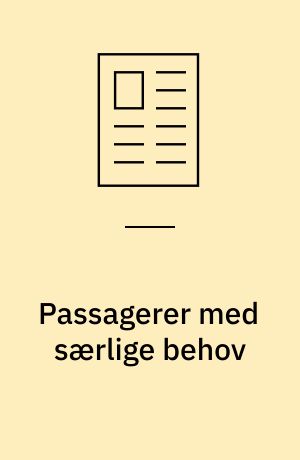 Passagerer med særlige behov