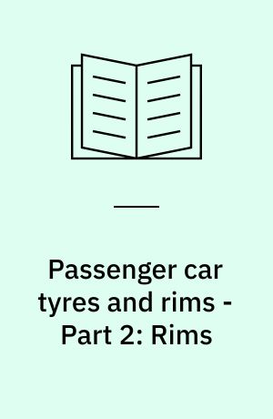 Passenger car tyres and rims - Part 2: Rims