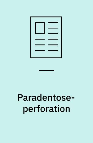 Paradentose-perforation