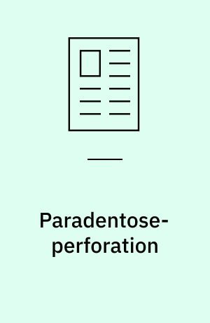 Paradentose-perforation