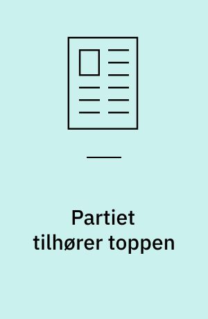 Partiet tilhører toppen