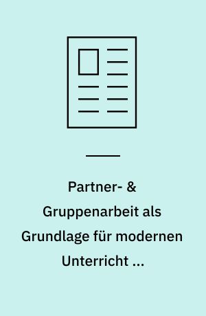 Partner- & Gruppenarbeit als Grundlage für modernen Unterricht im Gerätturnen. III