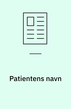 Patientens navn : drænasfalt - CT-skanning af vejbelægninger