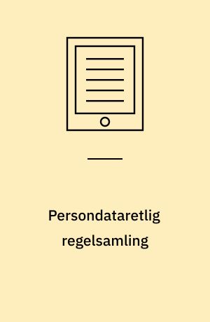 Persondataretlig regelsamling