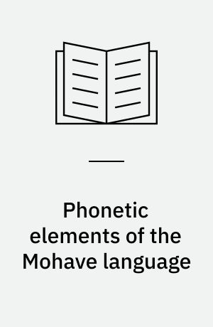 Phonetic elements of the Mohave language