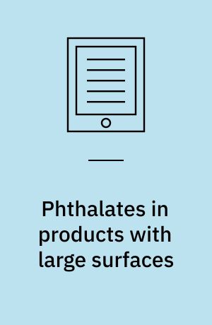 Phthalates in products with large surfaces