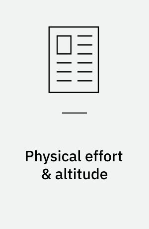 Physical effort & altitude