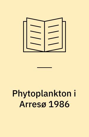 Phytoplankton i Arresø 1986