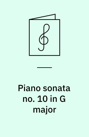 Piano sonata no. 10 in G major : opus 14, no. 2