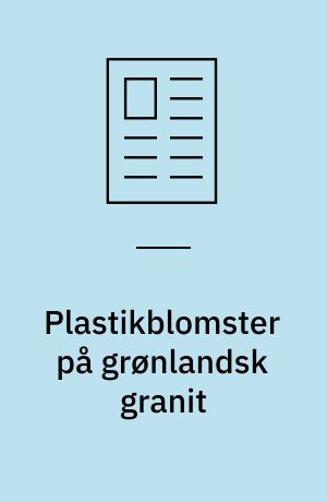 Plastikblomster på grønlandsk granit