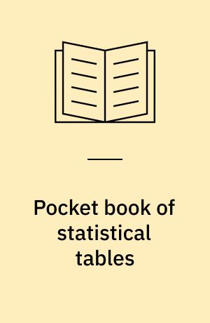 Pocket book of statistical tables