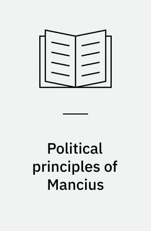 Political principles of Mancius