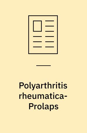 Polyarthritis rheumatica-Prolaps