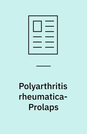 Polyarthritis rheumatica-Prolaps
