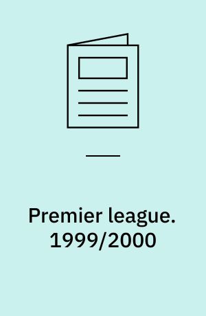 Premier league : special. 1999/2000