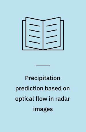 Precipitation prediction based on optical flow in radar images