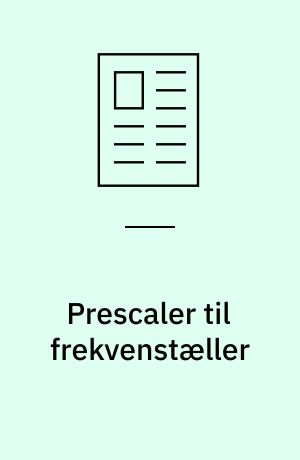 Prescaler til frekvenstæller
